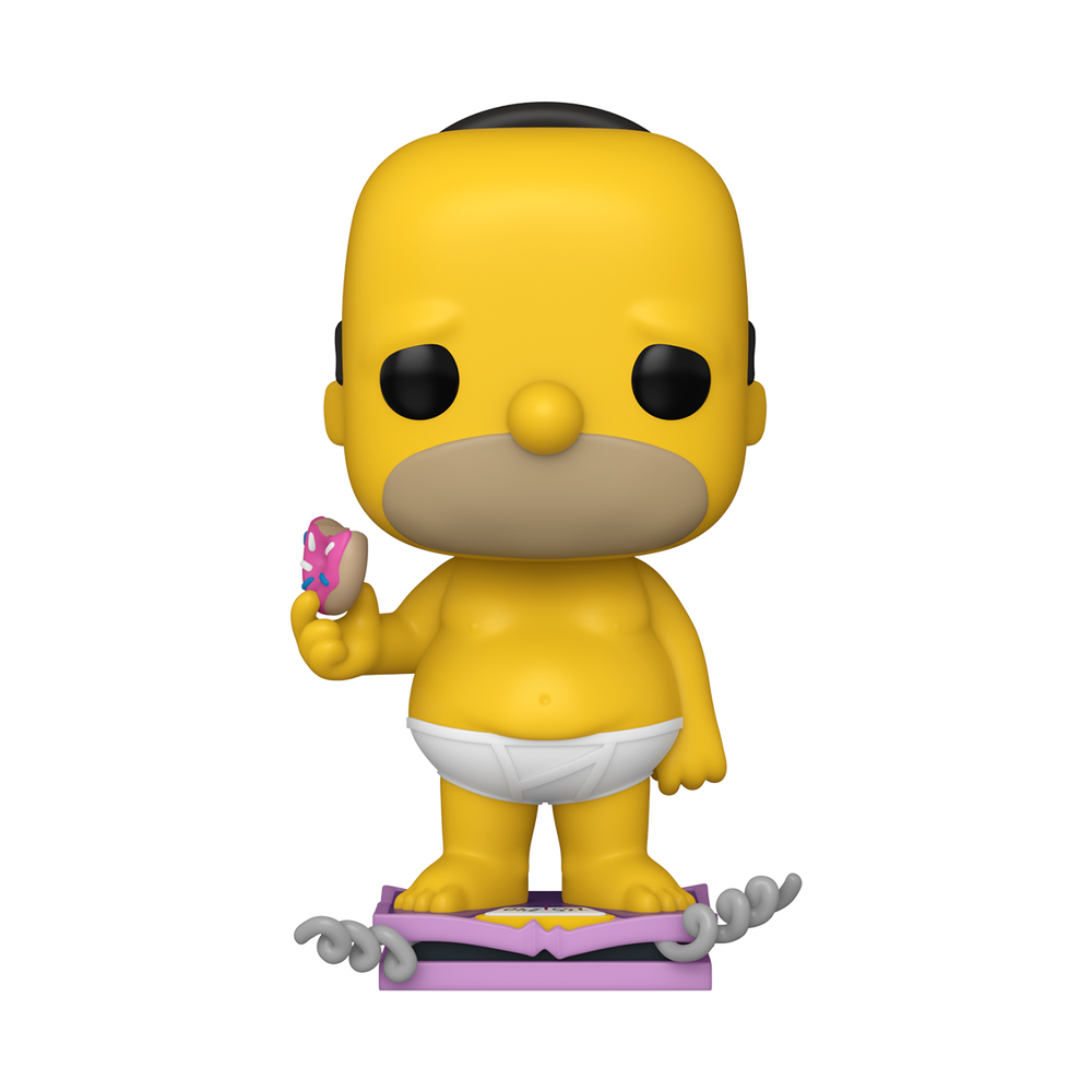 Pop! Plus Homer on Scale with Pop! Protector