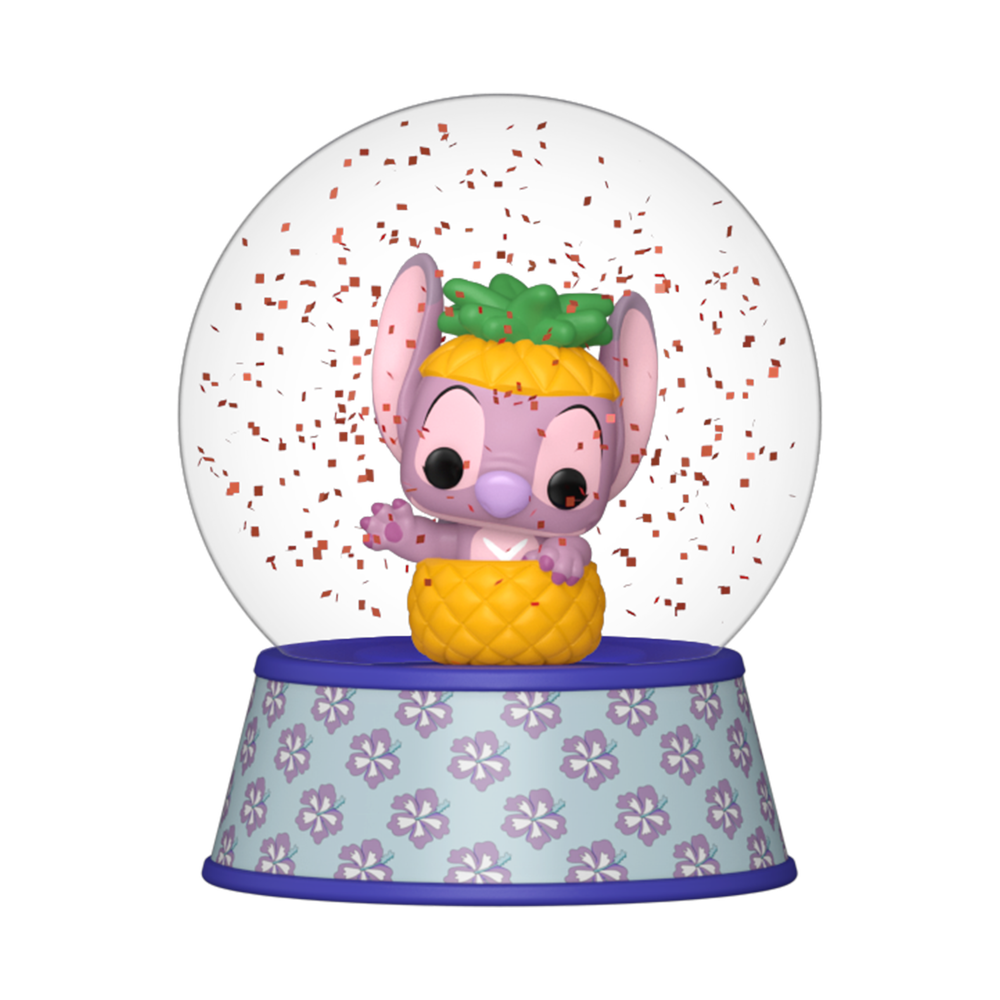Angel in Pineapple Mini Glitter Globe