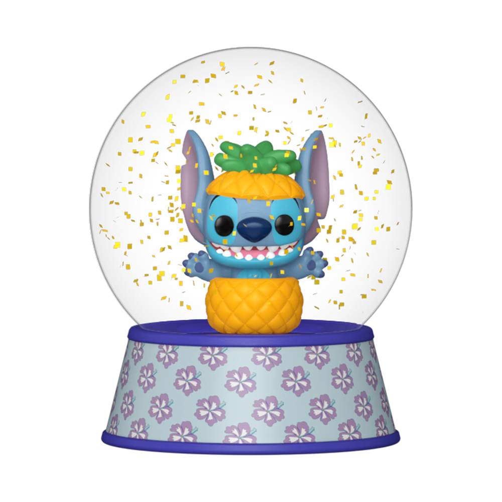 Stitch in Pineapple Mini Glitter Globe
