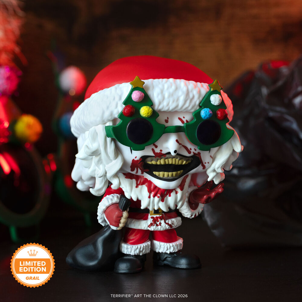 Pop! Art the Clown in Santa Suit (Bloody) with Pop! Protector