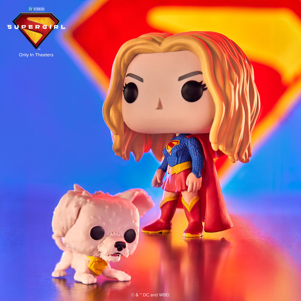 Pop! & Buddy Supergirl with Puppy Krypto