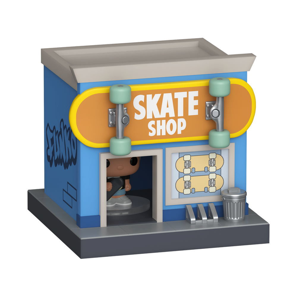 Bitty Pop! Towns Skateboarder & Skate Shop