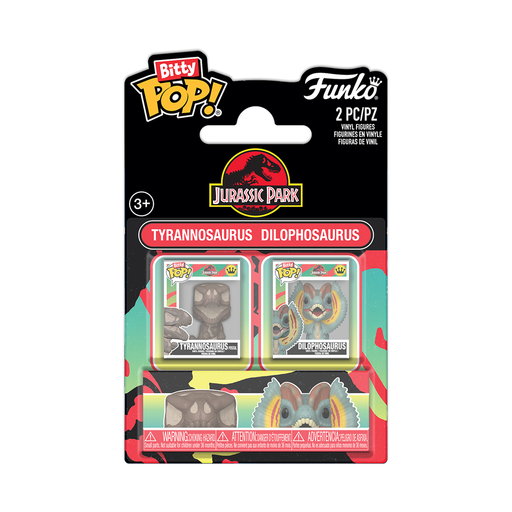 Bitty Pop! Tyrannosaurus Fossil & Dilophosaurus 2-Pack