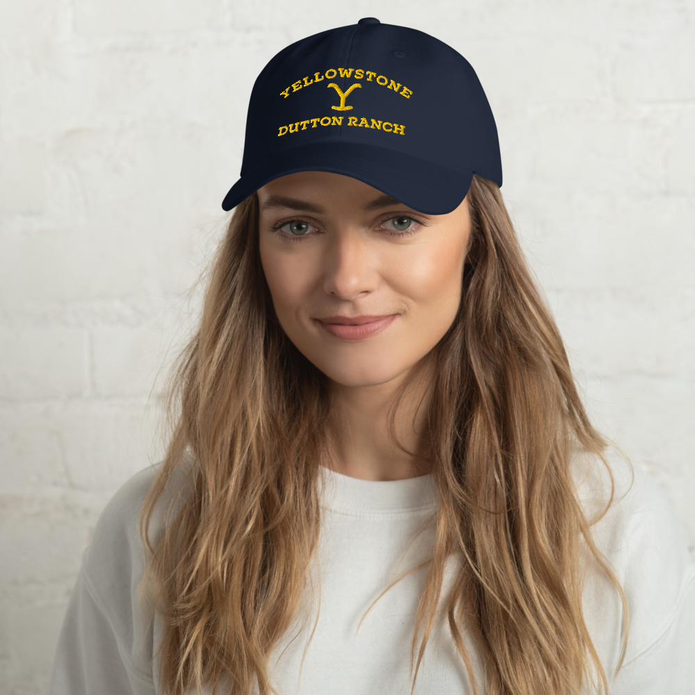 Yellowstone Dutton Ranch Navy Logo Hat