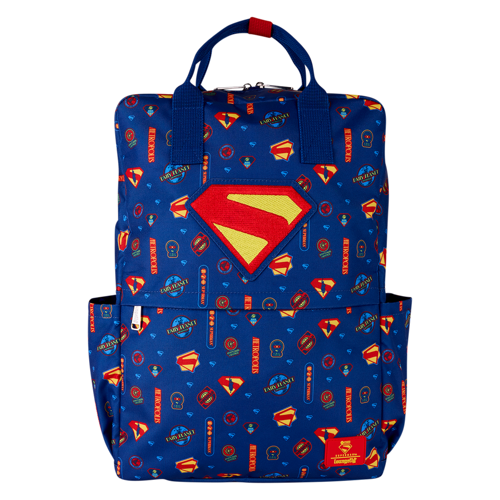 Superman All-Over Print Full-Size Backpack