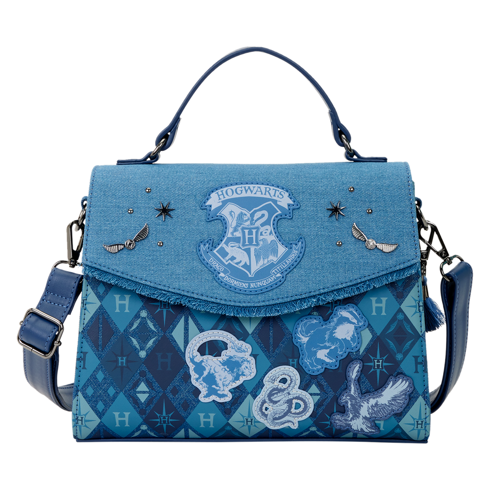 Harry Potter Hogwarts Denim Crossbody Bag