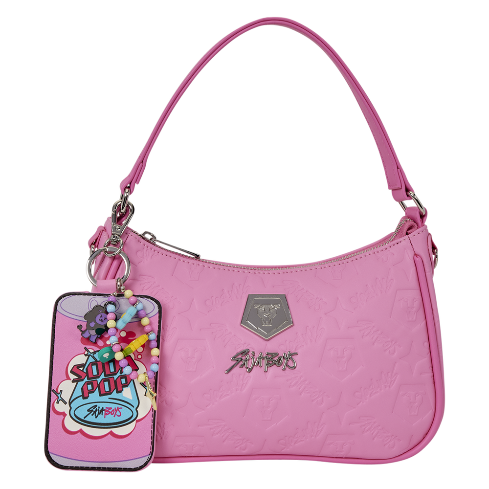 KPop Demon Hunters Exclusive Saja Boys All-Over Print Crossbody Bag with Photo Card Charm
